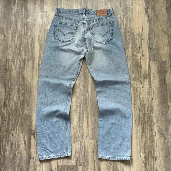 Vintage 90s Levi's 501XX Red Tab Denim Jeans Size 34X32